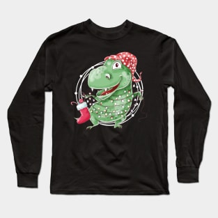 Tree Rex Funny T Rex Dinosaur Christmas Gift Long Sleeve T-Shirt